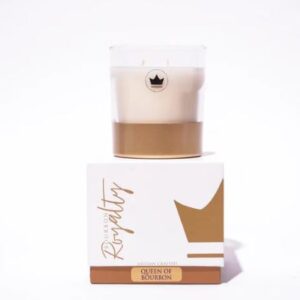 14 OZ Boxed Glass Queen of Bourbon Candle